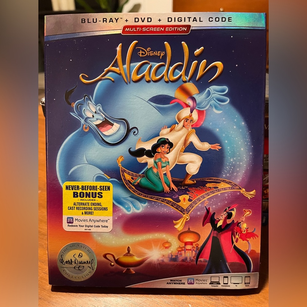 Disneys Aladdin- Blu-ray/DVD/digital